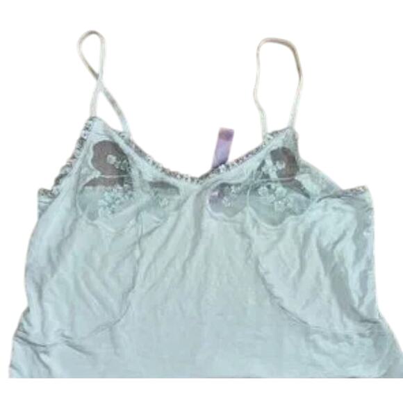Savage X Fenty Lace Curvy Cami Sleepwear - Seashell Blue - Size: 2X (2) - Picture 2 of 6